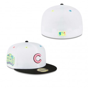 Men's Chicago Cubs White Neon Eye 59FIFTY Fitted Hat