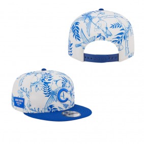 Men's Chicago Cubs White Royal Spring Training Bird 9FIFTY Snapback Adjustable Hat