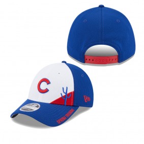 Men's Chicago Cubs White Royal Spring Training Icon 9FORTY Snapback Hat