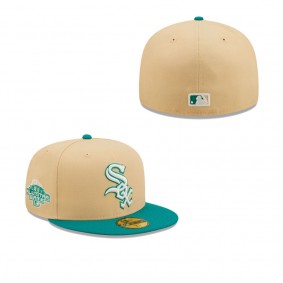 Men's Chicago White Sox Natural Teal Mango Forest 59FIFTY fitted hat