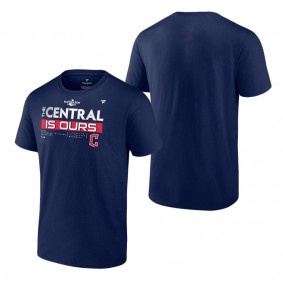 Men's Cleveland Guardians Navy 2022 AL Central Division Champions Locker Room Big & Tall T-Shirt