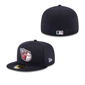 Men's Cleveland Guardians Navy 2023 Clubhouse 59FIFTY Fitted Hat