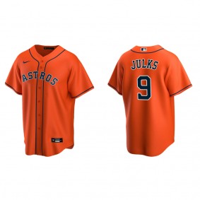 Men's Corey Julks Houston Astros Orange Replica Alternate Jersey