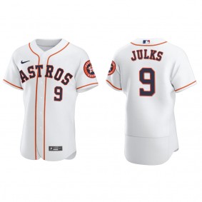 Men's Corey Julks Houston Astros White Authentic Home Jersey