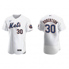 Men's New York Mets David Robertson White Authentic Home Jersey
