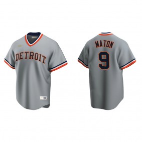 Men's Nick Maton Detroit Tigers Gray Cooperstown Collection Road Jersey