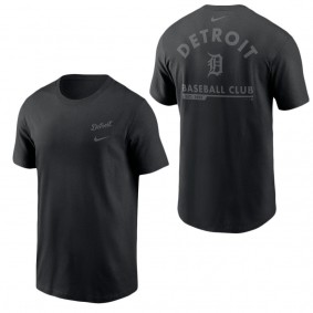 Men's Detroit Tigers Pitch Black Baseball Club T-Shirt