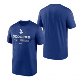 Men's Los Angeles Dodgers Royal 2022 Postseason Authentic Collection Dugout T-Shirt