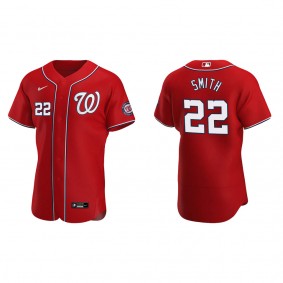 Men's Dominic Smith Washington Nationals Red Authentic Alternate Jersey