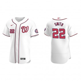 Men's Dominic Smith Washington Nationals White Authentic Home Jersey