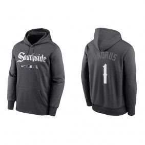Men's Elvis Andrus Chicago White Sox Anthracite City Connect Pullover Hoodie