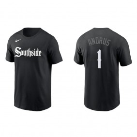 Men's Elvis Andrus Chicago White Sox Black City Connect Wordmark T-Shirt