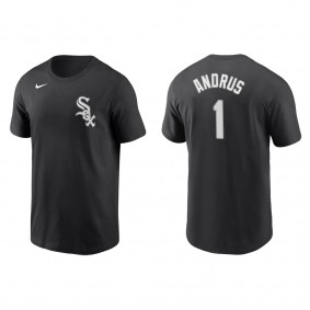 Men's Elvis Andrus Chicago White Sox Black Name & Number T-Shirt
