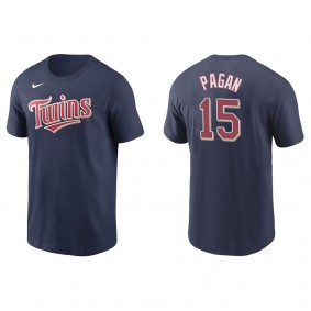 Men's Minnesota Twins Emilio Pagan Navy Name & Number T-Shirt
