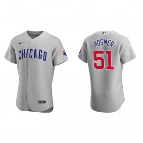 Men's Eric Hosmer Chicago Cubs Gray Authentic Road Jersey