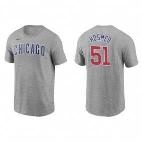 Men's Eric Hosmer Chicago Cubs Gray Name & Number T-Shirt