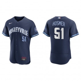 Men's Eric Hosmer Chicago Cubs Navy City Connect Authentic Jersey