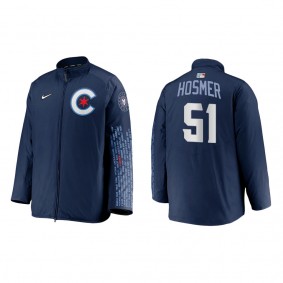 Men's Eric Hosmer Chicago Cubs Navy City Connect Dugout Jacket
