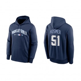 Men's Eric Hosmer Chicago Cubs Navy City Connect Pullover Hoodie