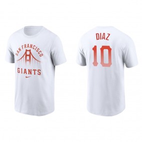 Men's Isan Diaz San Francisco Giants White City Connect Graphic T-Shirt