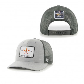 Men's Houston Astros Gray 2022 World Series Harrington Trucker Snapback Hat