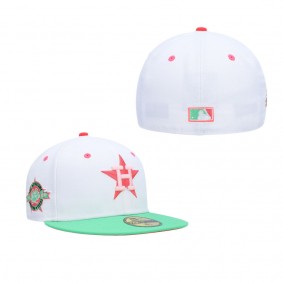 Men's Houston Astros White Green 1986 MLB All-Star Game Watermelon Lolli 59FIFTY Fitted Hat