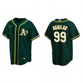 Men's Jesus Aguilar Oakland Athletics Green Replica Alternate Jersey