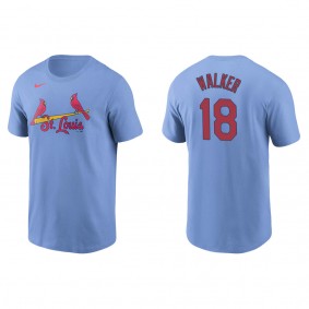 Men's Jordan Walker St. Louis Cardinals Light Blue Name & Number T-Shirt
