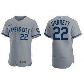 Men's Amir Garrett Kansas City Royals Gray Authentic Jersey