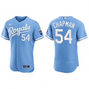 Men's Aroldis Chapman Kansas City Royals Powder Blue Authentic Jersey