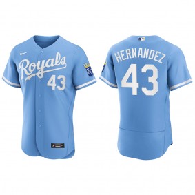 Men's Carlos Hernandez Kansas City Royals Powder Blue Authentic Jersey