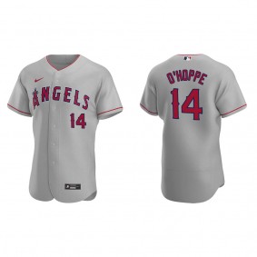 Men's Logan O'Hoppe Los Angeles Angels Gray Authentic Road Jersey