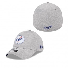 Men's Los Angeles Dodgers Gray 2023 Clubhouse 39THIRTY Flex Hat