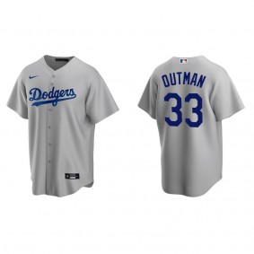 Men's James Outman Los Angeles Dodgers Gray Replica Alternate Jersey