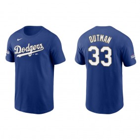 Men's James Outman Los Angeles Dodgers Royal Gold Program T-Shirt