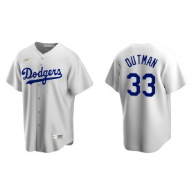 Men's James Outman Los Angeles Dodgers White Cooperstown Collection Home Jersey