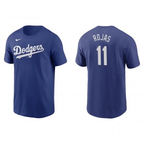 Men's Miguel Rojas Los Angeles Dodgers Royal Name & Number T-Shirt