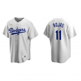 Men's Miguel Rojas Los Angeles Dodgers White Cooperstown Collection Home Jersey