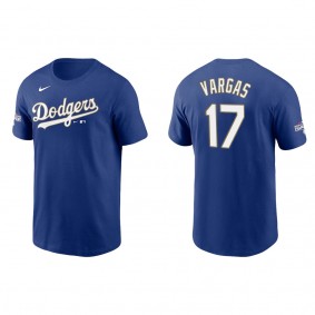 Men's Miguel Vargas Los Angeles Dodgers Royal Gold Program T-Shirt