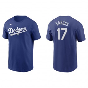 Men's Miguel Vargas Los Angeles Dodgers Royal Name & Number T-Shirt