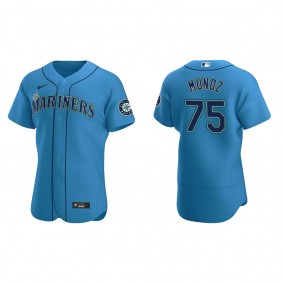 Men's Andres Munoz Seattle Mariners Royal Authentic Alternate Jersey