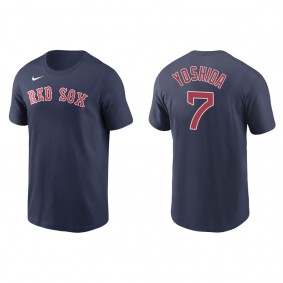 Men's Masataka Yoshida Boston Red Sox Navy Name & Number T-Shirt