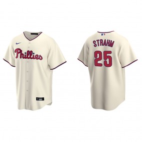 Men's Philadelphia Phillies Matthew Strahm Cream Replica Alternate Jersey