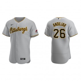 Men's Pittsburgh Pirates Miguel Andujar Gray Authentic Road Jersey