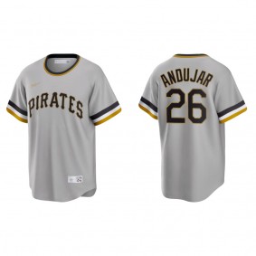 Men's Pittsburgh Pirates Miguel Andujar Gray Cooperstown Collection Road Jersey