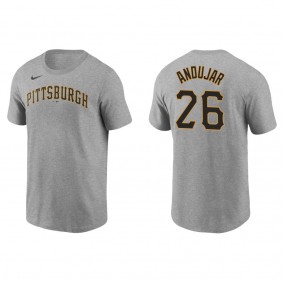 Men's Pittsburgh Pirates Miguel Andujar Gray Name & Number T-Shirt