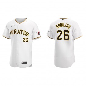Men's Pittsburgh Pirates Miguel Andujar White Authentic Home Jersey
