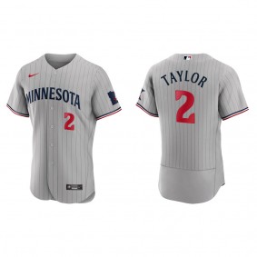 Men's Michael A.Taylor Minnesota Twins Gray Authentic Jersey