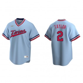 Men's Michael A.Taylor Minnesota Twins Light Blue Cooperstown Collection Road Jersey