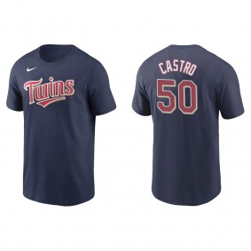 Men's Willi Castro Minnesota Twins Navy Name & Number T-Shirt